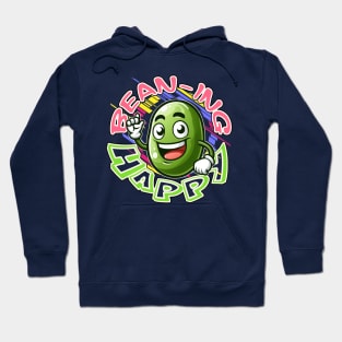 Bean-ing happy: a green bean in cheerful colors Hoodie